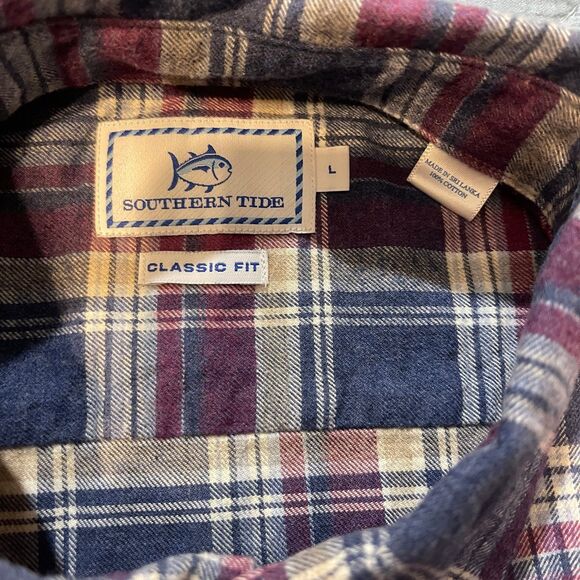 Southern Tide Classic Fit Plaid Button Down Shirt Men’s Size Large - Picture 2 of 2